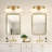 2-light Vintage Wall Sconces Bathroom Vanity Light With Milk Glass Shade-826605553