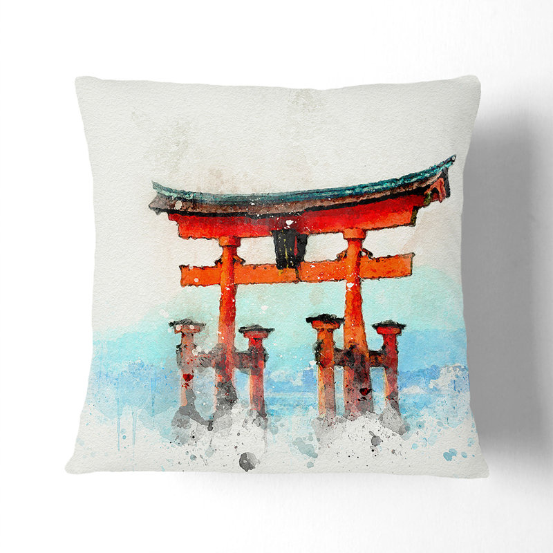 Square Throw Cushion, 40cm H x 40cm W x 15cm D