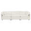 3 salons - Canapé modulaire blanc avec tissu en chenille et structure en bois massif revêtu de tissu d'ameublement