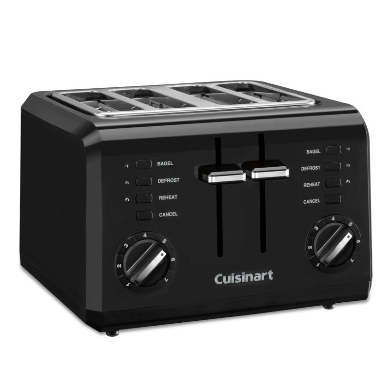 PLASTIQUE 4-SL TOASTER NOIR