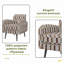 Fauteuil d'appoint avec pieds en bois massif-210737215