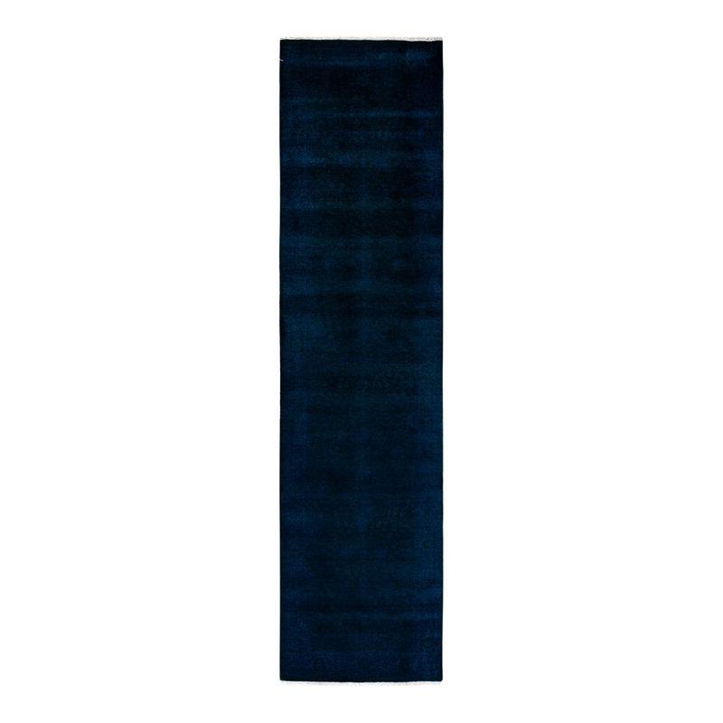 Tapis bleu nouvel âge 3 pi 1 po x 12 pi 6 po Daniya