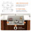 Évier de cuisine encastré en argile réfractaire simple 32 po L-125422243