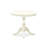 5 Piece Kitchen Table & Chairs Set Includes a Round Dining Room Table with Pedestal and 4 Dining Chairs, Linen White-1873763464-1800306453-1805913399