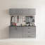 Armoires | Armoire de rangement murale moderne à tiroir en métal, l 32 po x H 28 po x P 20 po, gris anthracite | Minimaliste | Salle de bain