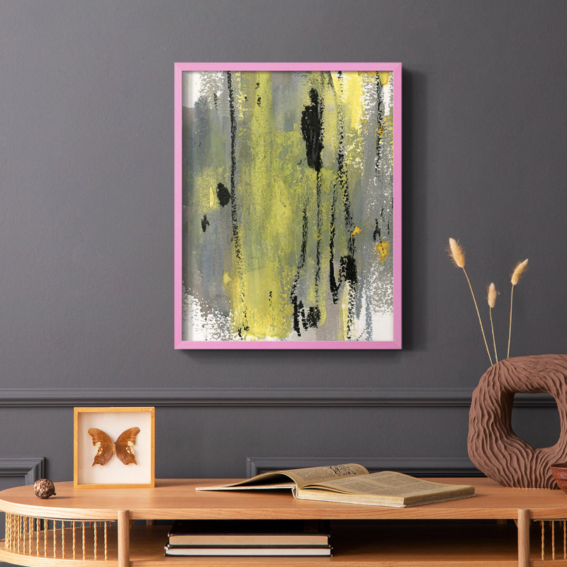 Loft Pastel II Framed Print - Solid Wood, Brown, 14" H x 11" W