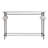 48" W Rectangular Stone and Metal Console Table