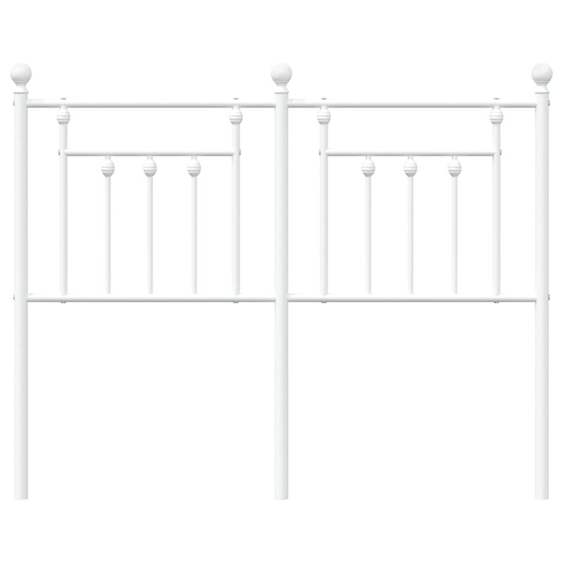 Metal Headboard, White, Small Double - 120 x 190 cm