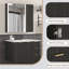Ensemble de meuble-lavabo moderne avec lavabo Mid-Century-231672148-230641255