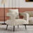 Modern Velvet Upholstered Barrel Chair-37906286