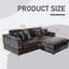 Canapé modulaire surdimensionné polyvalent pour le salon, améliorant le confort et le style.-1866456297