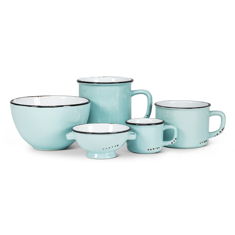 Tasse à cappuccino émaillée Naniouni, Vert