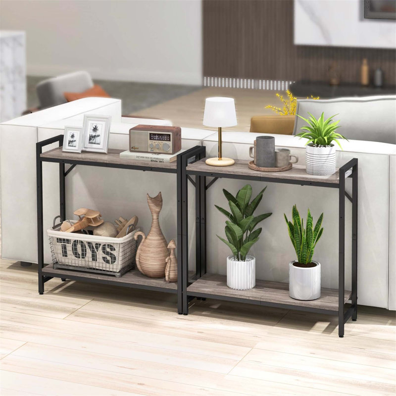 Annam 75cm Console Table, Grey