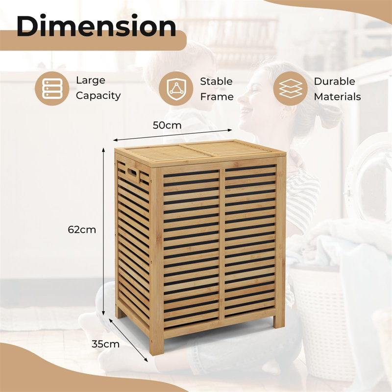 Bamboo Laundry Room Organiser