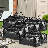 8 Pack Heavy Duty Moving Bags - Extra Large Storage Totes with Backpack Straps, Strong Handles & Zippers, Alternative to Moving Boxes, Black