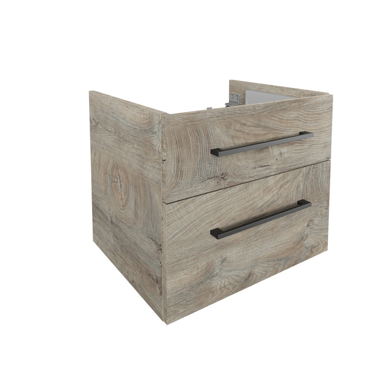 60cm Single Bathroom Vanity Base Only, Brown