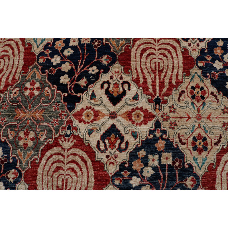 Tapis rouge noué à la main de haute qualité
