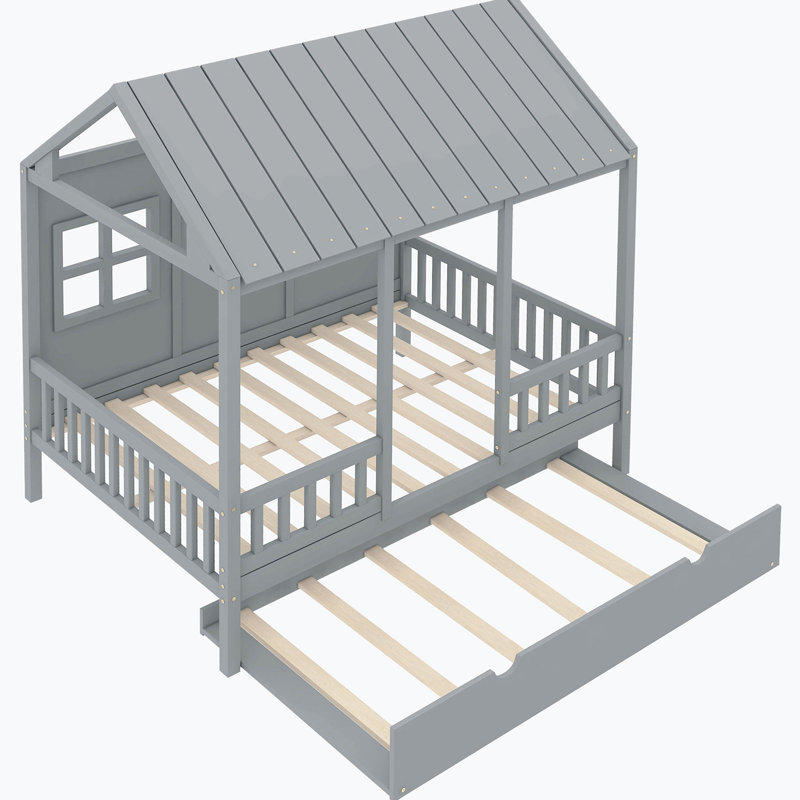 Solid Wood Daybed, Gray
