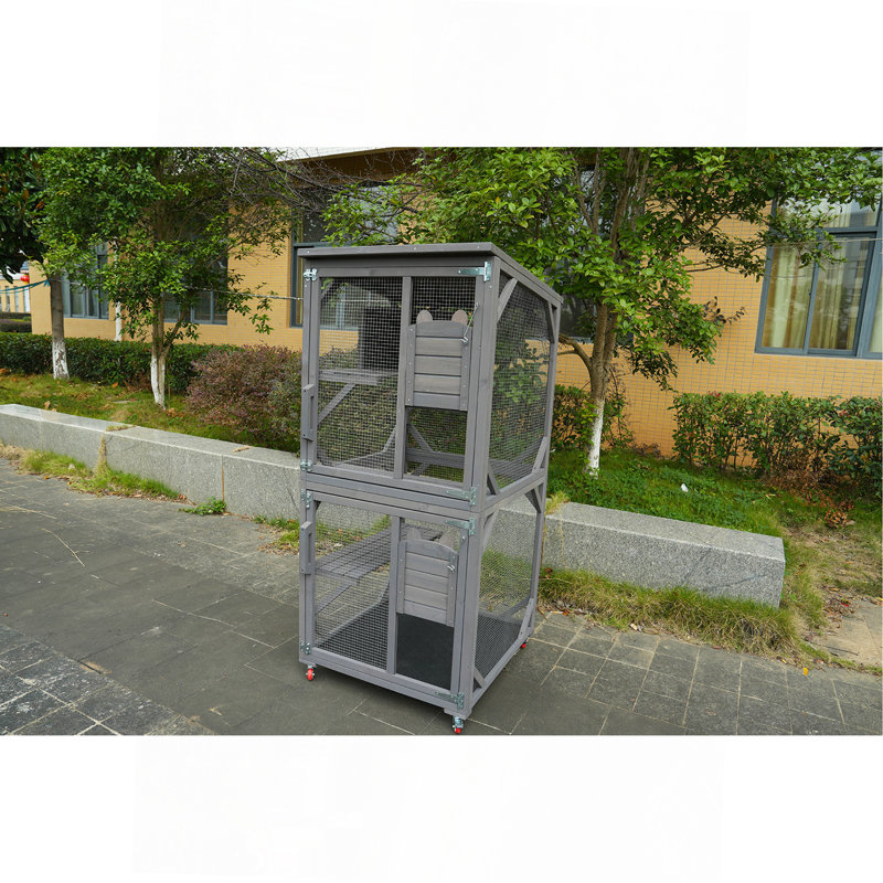Enclos pour chat intérieur en bois Catio Large