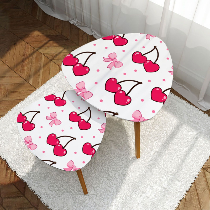 Ensemble de 2 tables basses gigognes Triangle