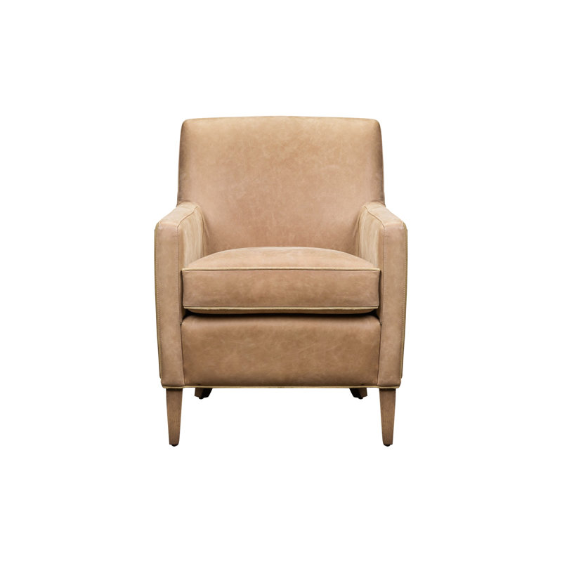 Fauteuil en cuir véritable grain 26 po