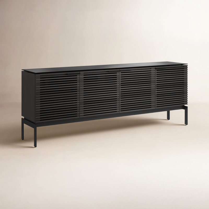 Corridor Media Console, Charcoal Stained Ash