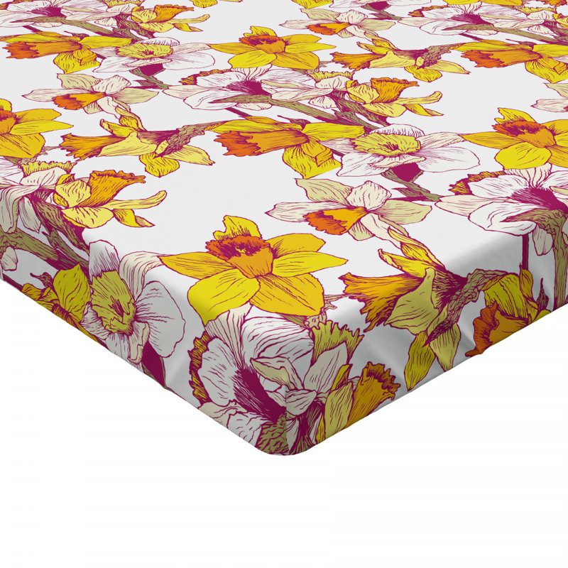 Microfiber Fitted Sheet, Full Fitted Sheet, narcissus