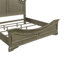 Ensemble de chambre à coucher avec grand lit à panneaux, commode et miroir Colchester - Brun-103484595-105193809