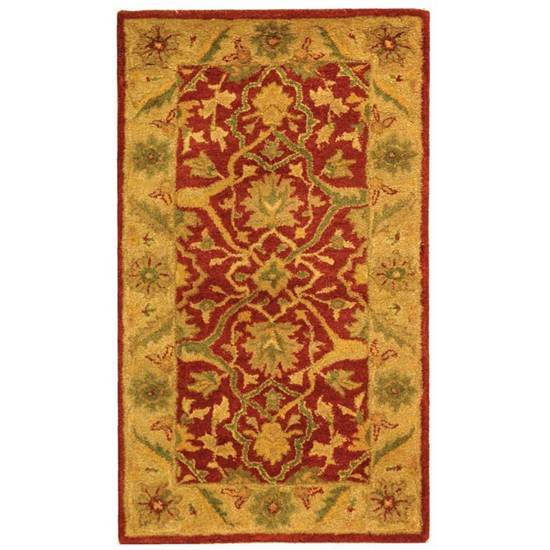 Traver Hand Tufted Wool Oriental Rug, Rectangle 2' x 3'