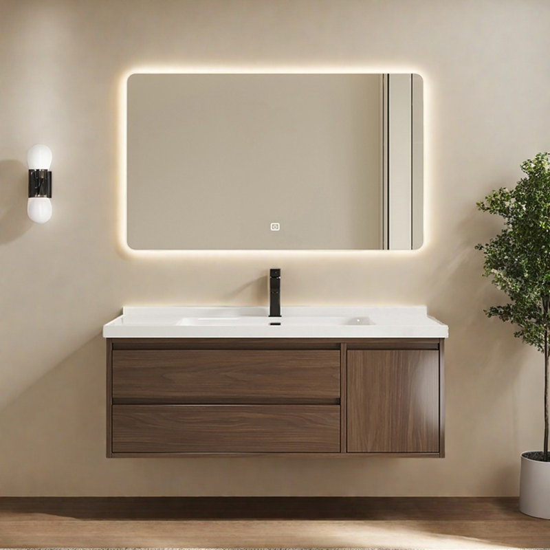 French retro minimalist bathroom cabinet