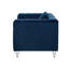 Fauteuil club en velours Bryan avec pieds en lucite pour le bureau du salon-63012642