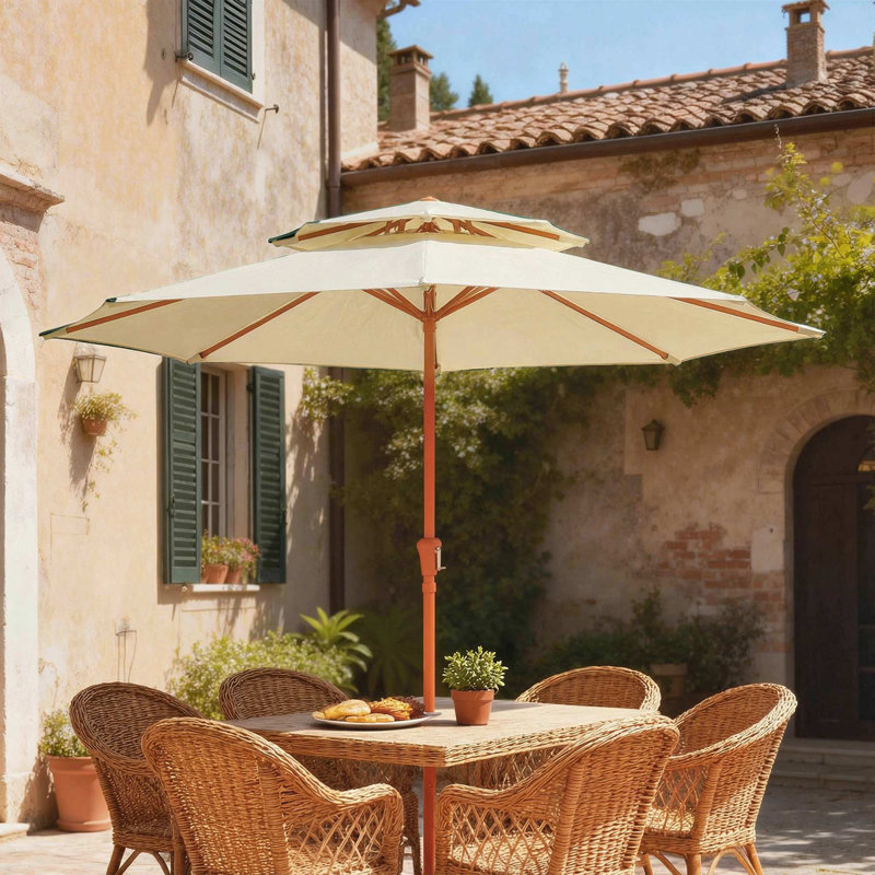 265cm Market Parasol, Cream