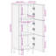 Solid Wood Rectangle Accent Cabinet-840219146