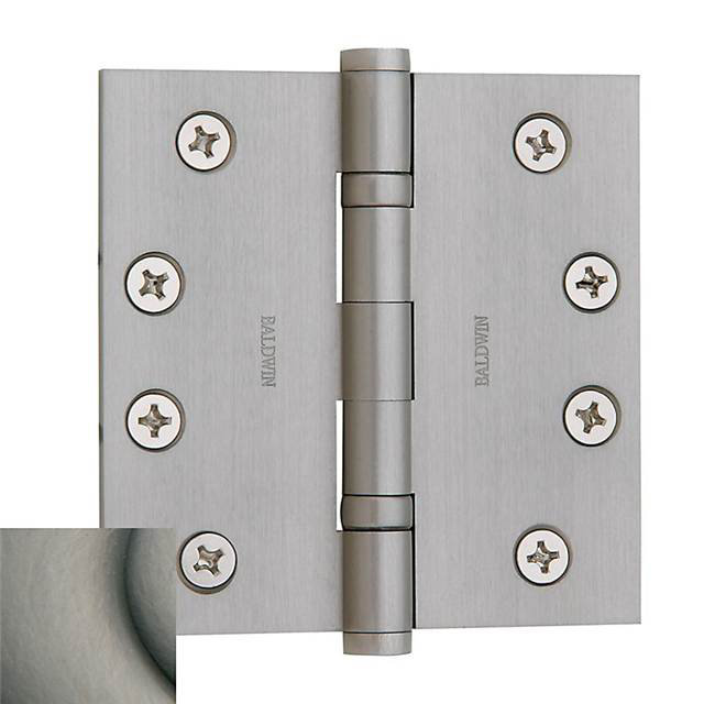 4" H x 4" W Ball Bearing Single Door Hinge, Unlacquered Brass, Yes