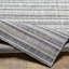 Tapis rayé bleu / gris anthracite intérieur / extérieur-1265225394