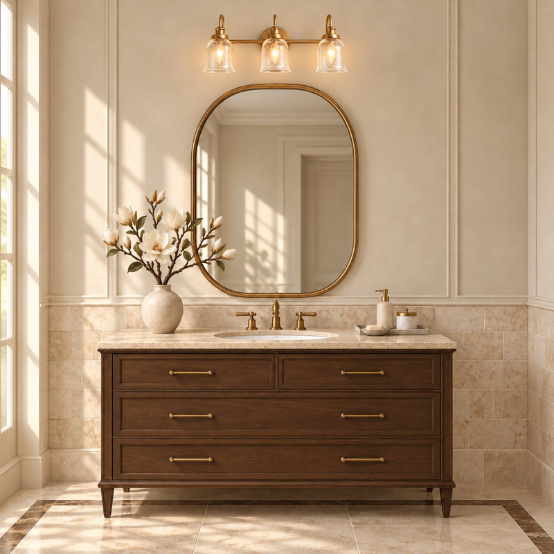 Belk Dimmable Copper Vanity Light, 3
