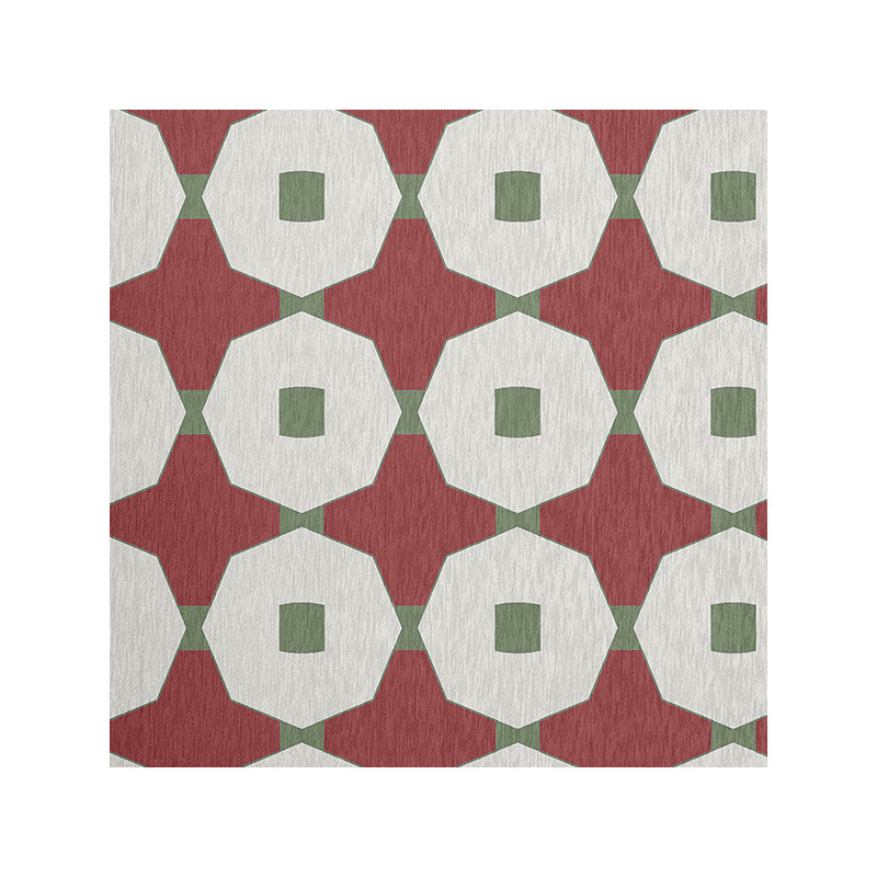 Cynan Chenille Geometric Indoor Rug, Round 5'
