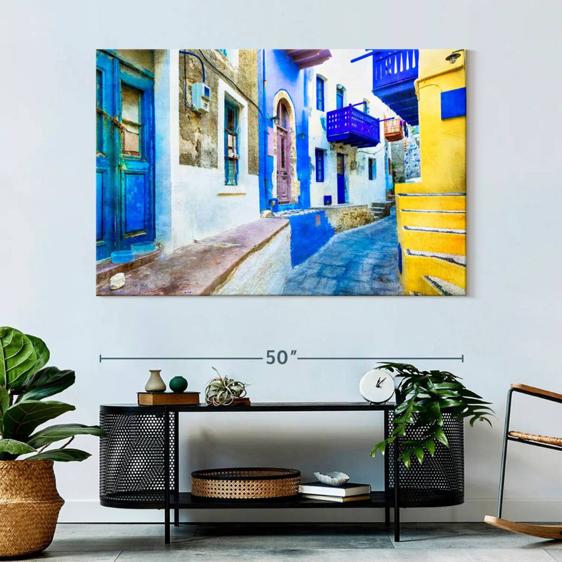 Sirci Nisyros, ruelle résidentielle, H 34 po x l 51 po