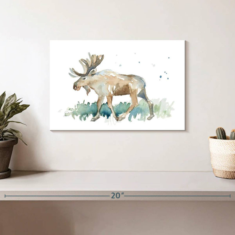 Orignal aquarelle Brampt, H 8 po x l 12 po