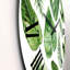 Horloge murale de style tropical feuille de Monstera V-60329094