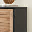 Armoire d'appoint 21 "* 55" avec volets en bois