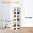Rotating Shoe Rack Tower 7-Tier Handbag Storage Organizer Display Carousel