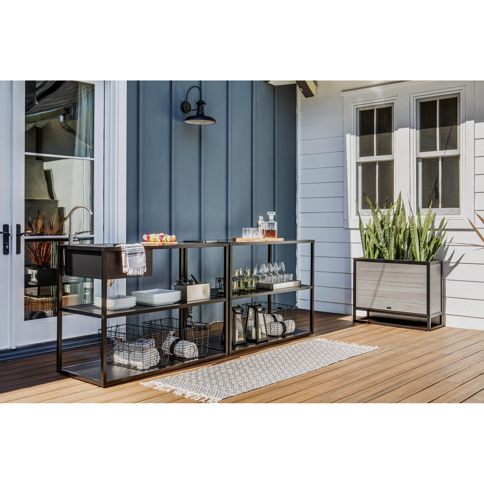 2-Piece Outdoor Kitchen Modular with Sink