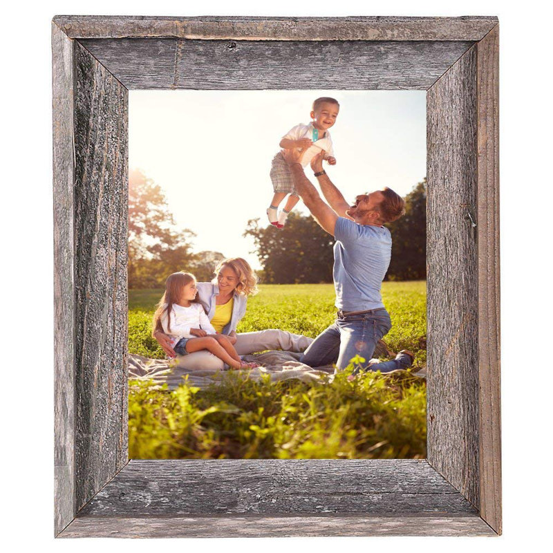 Dupuy Rustic Wood Matte Shadow Box Picture Frame