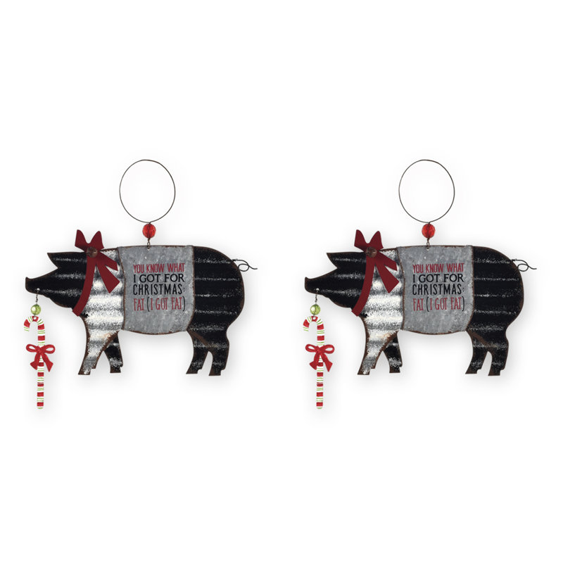 Ornement en forme de fêtes pour le porc