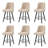 Swivel Bar Stools, 26'' Upholstered Counter Stool with Solid Wood Frame-740948572