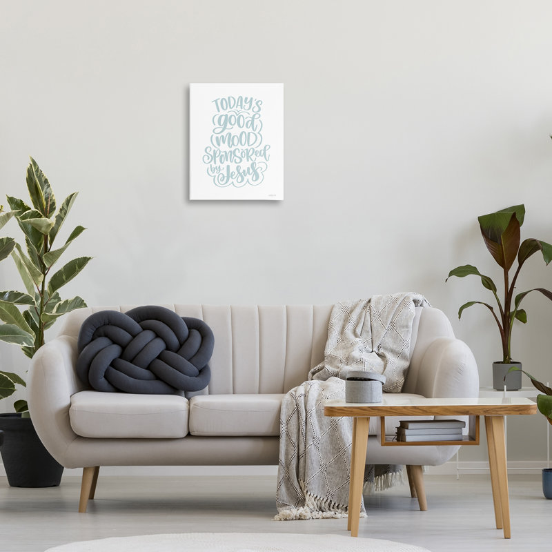 "Good Mood" par Jesus, impression sur toile par l'imperfect Dust, H 20 po x l 16 po