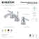 Kingston Brass Concord Two-Handle 3-Hole Deck Mount Widespread Bathroom Faucet with Retail Pop-Up Drain