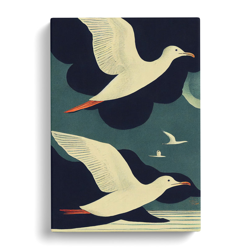 Seagull Abstract Art Vol.1 - Wrapped Canvas, 60cm H x 40cm W x 3cm D