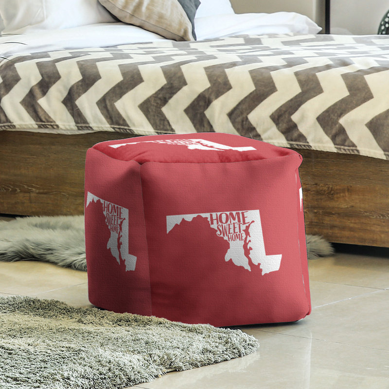 Repose-pieds à cubes maryland the home, Rouge